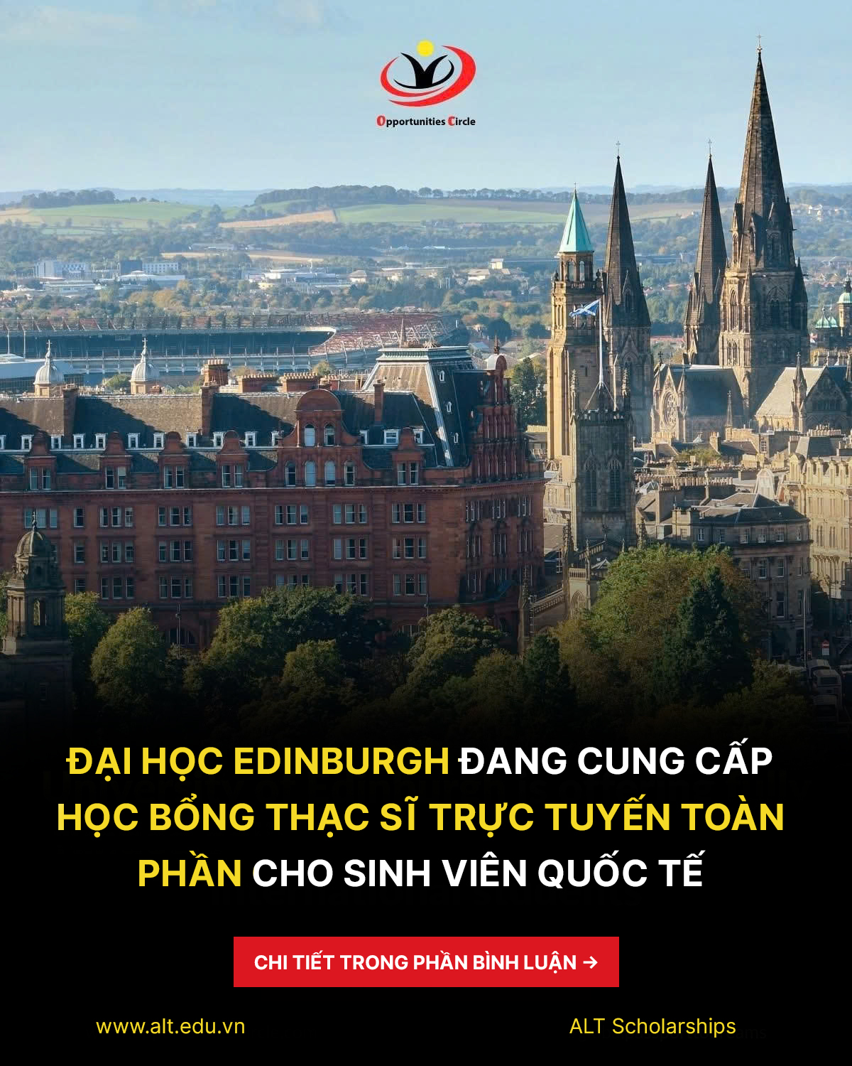 BẬT MÍ BÍ KÍP CHINH PHỤC HỌC BỔNG THẠC SĨ TRỰC TUYẾN EDINBURGH: ĐÒN BẨY THĂNG TIẾN CHO NGƯỜI ĐI LÀM VIỆT NAM!