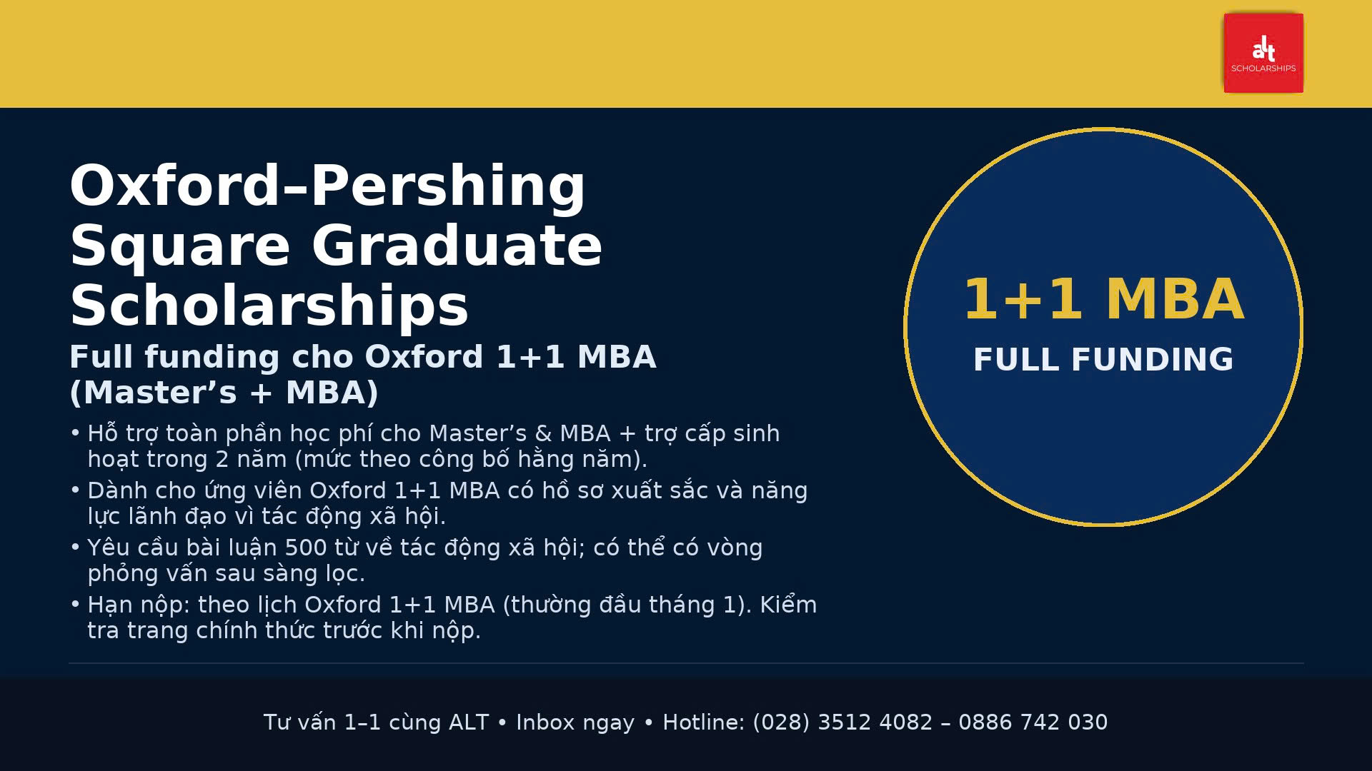 Top 9 Điều Bạn Phải Biết Về Oxford–Pershing Square Graduate Scholarships 2026 — “FULL” Cho 1+1 MBA (Master’s + MBA)