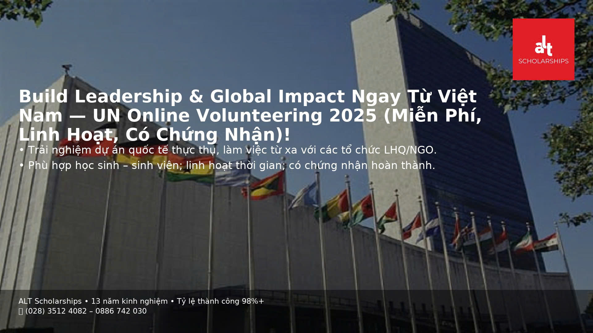 UN Online Volunteering 2025: Từ “Remote Impact” Đến Lợi Thế Quyết Định Trong Hồ Sơ Học Bổng EU/NA