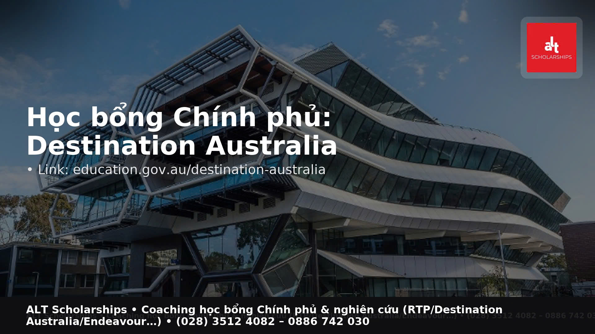 Các loại học bổng tại Úc dành cho sinh viên quốc tế