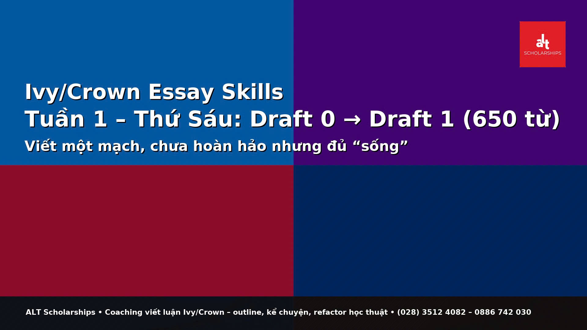 “PHẢN TƯ” SÂU: 20 CÂU HỎI THEN CHỐT • KẾT “ECHO MOTIF” • LỊCH LUYỆN CUỐI TUẦN
