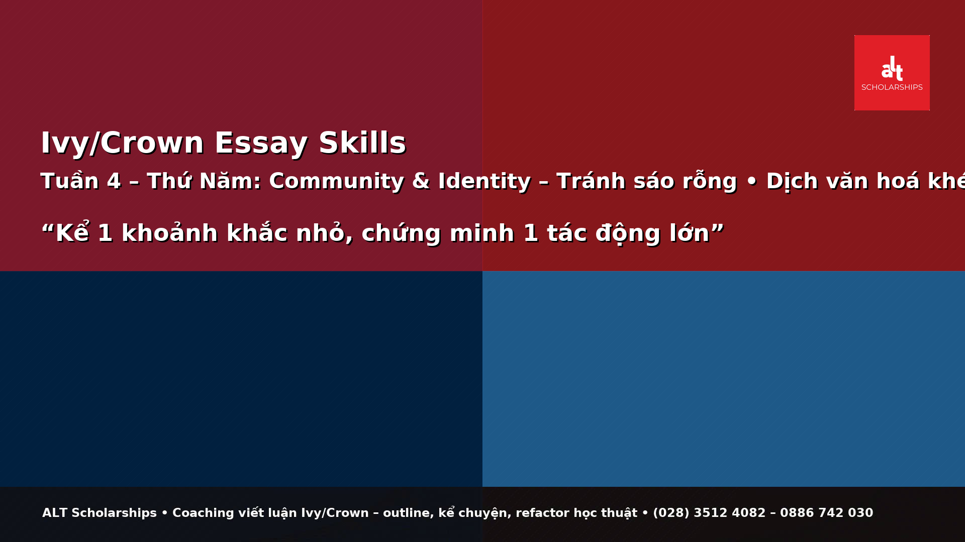 “COMMUNITY & IDENTITY” KHÔNG SÁO: KỂ KHOẢNH KHẮC NHỎ • DỊCH VĂN HÓA KHÉO • THÊM SỐ