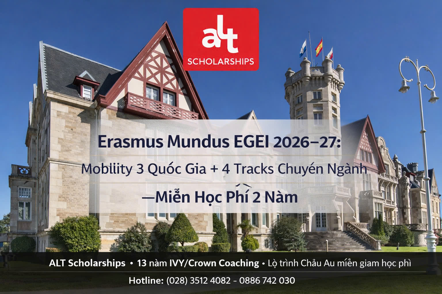 Erasmus Mundus EGEI 2026–2027 (Economics of Globalisation & European Integration): Miễn Học Phí, Học 4 Học Kỳ – 3 Quốc Gia, Chọn 4 Tracks Chuyên Sâu| Deadline Học Bổng: 28/02/2026