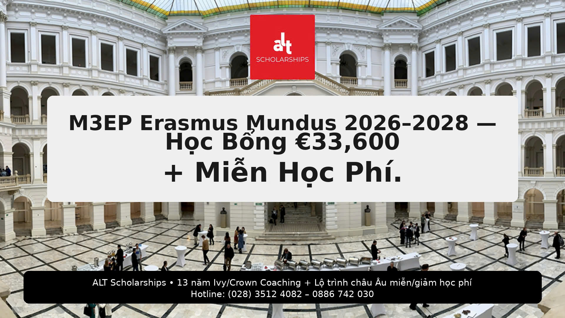 Erasmus Mundus M3EP 2026–2028 (European Environmental Economics & Policy): Học Bổng €33,600 (≈ €1,400/Tháng × Tối Đa 24 Tháng) + Miễn Học Phí — Học Năm 1 Ở Copenhagen, Năm 2 Chọn Heidelberg/Milan/Prague/Warsaw |