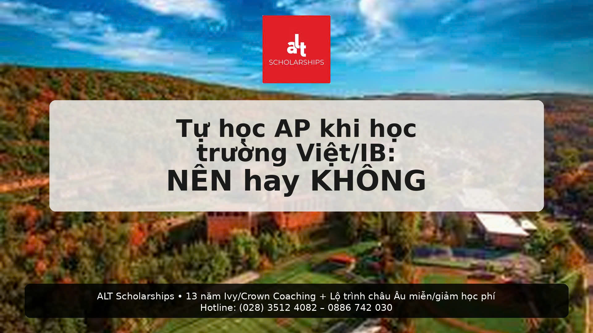 Tự học AP khi học trường Việt/IB: NÊN hay KHÔNG, và chọn môn nào để không “toang”?