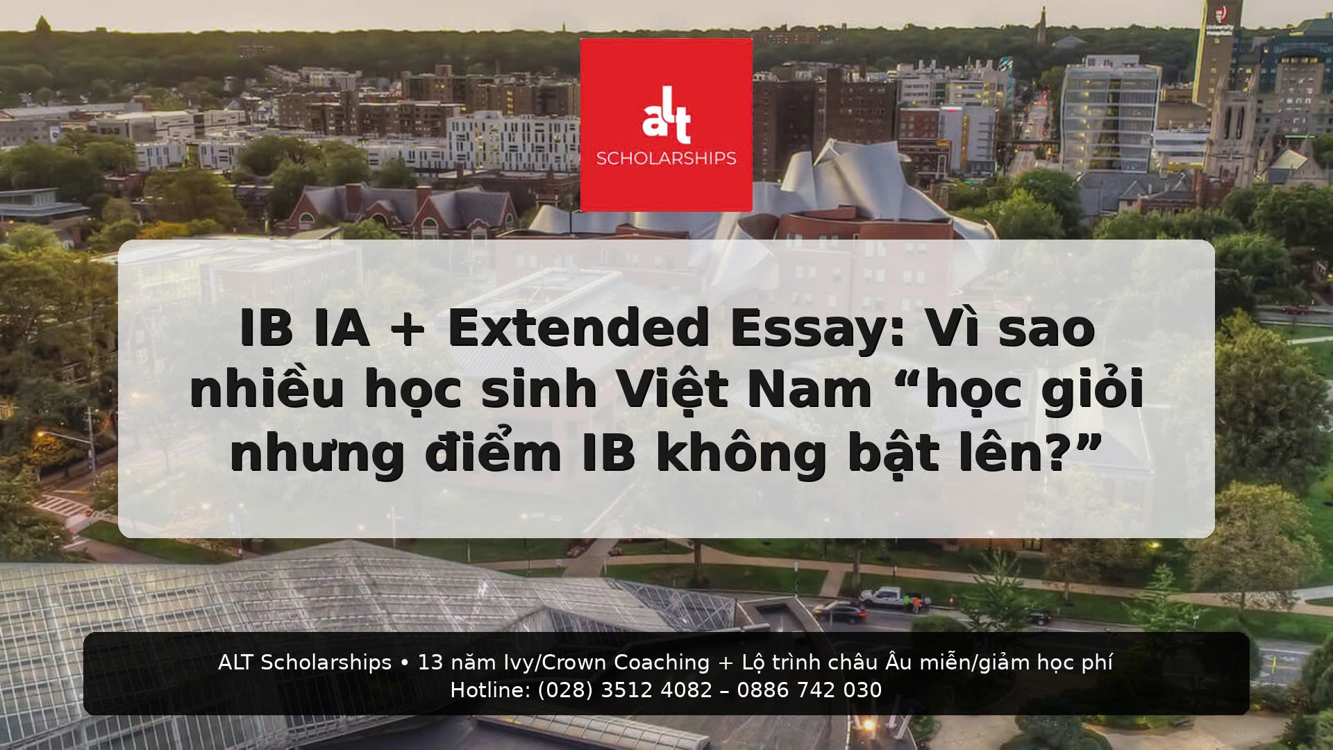 (Thứ Ba | AP/IB)  IB IA + Extended Essay: Vì Sao Nhiều Học Sinh Việt Nam “Học Giỏi Nhưng Điểm IB Không Bật Lên?” — Và Cách Làm Research Question + Rubric + Timeline Để IA/EE Trở Thành “Đòn Bẩy Học Bổng”