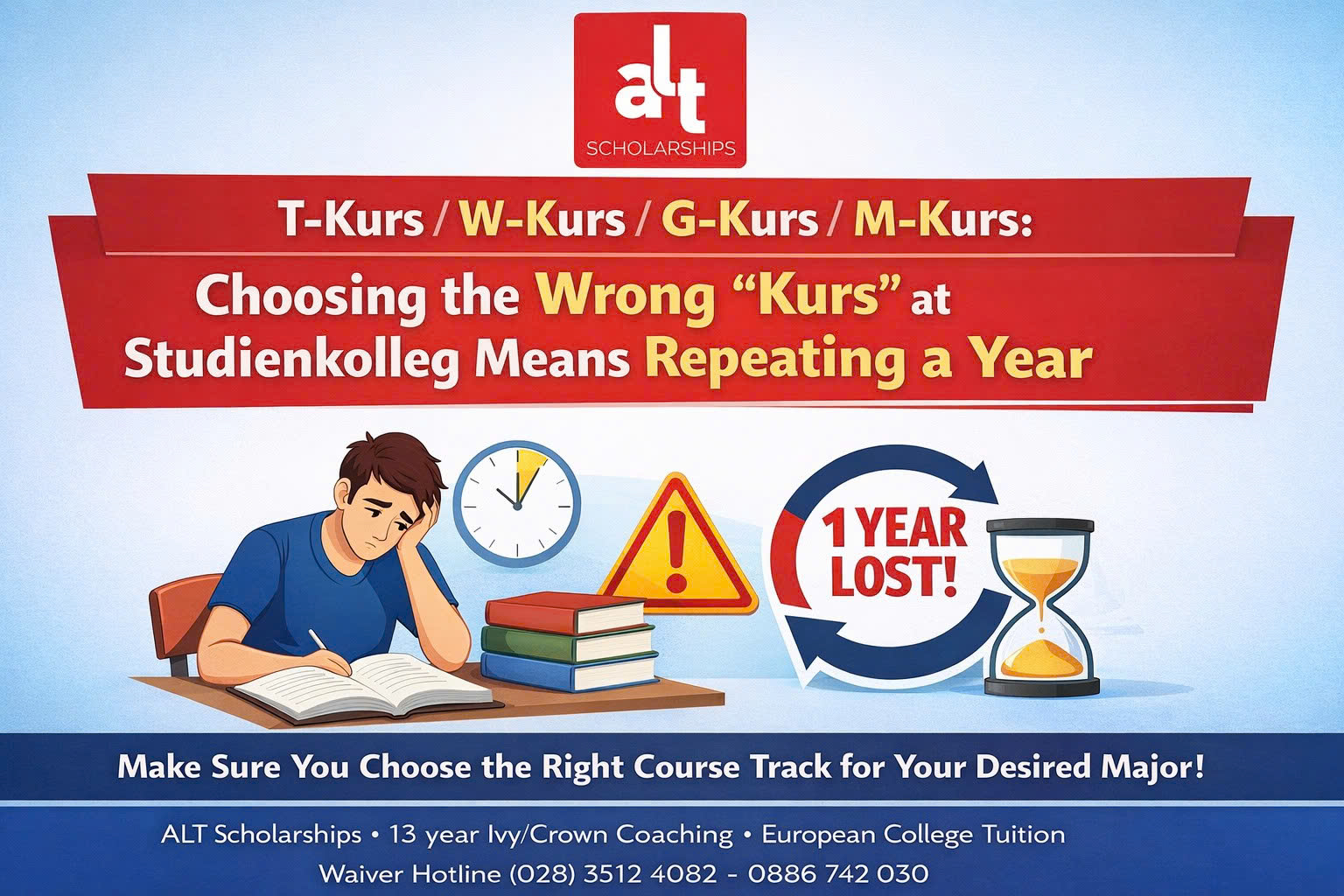 T-Kurs / W-Kurs / G-Kurs / M-Kurs: Chọn Sai “Kurs” Ở Studienkolleg Là Lạc Ngành Ngay Từ Đầu (Và Checklist Để Chốt Đúng)