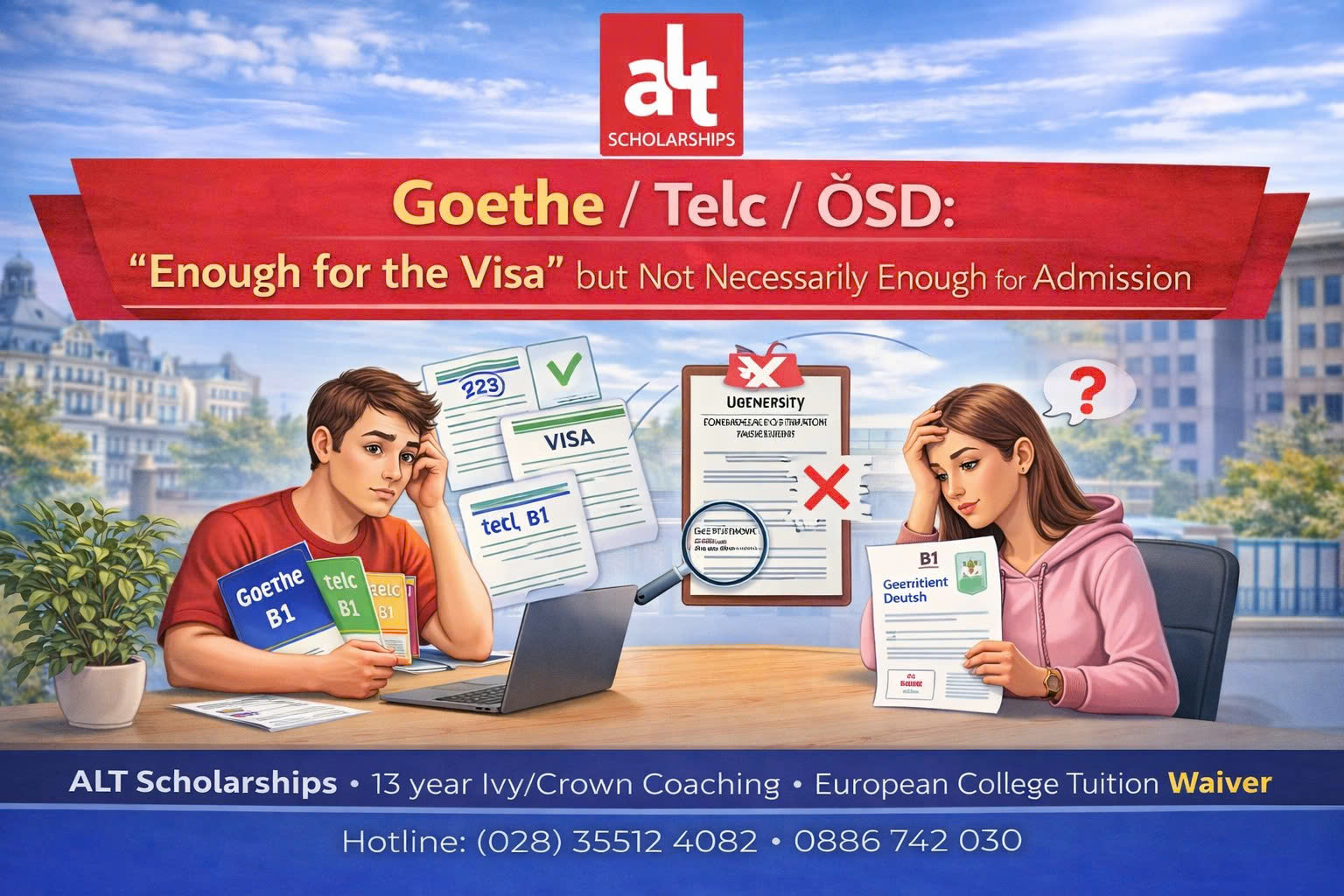 Goethe / Telc / ÖSD: Chứng Chỉ Nào “Đủ Cho Visa” Nhưng Chưa Chắc Đủ Để Nhập Học (Và Cách Chọn Đúng Để Không Tốn 6–12 Tháng)