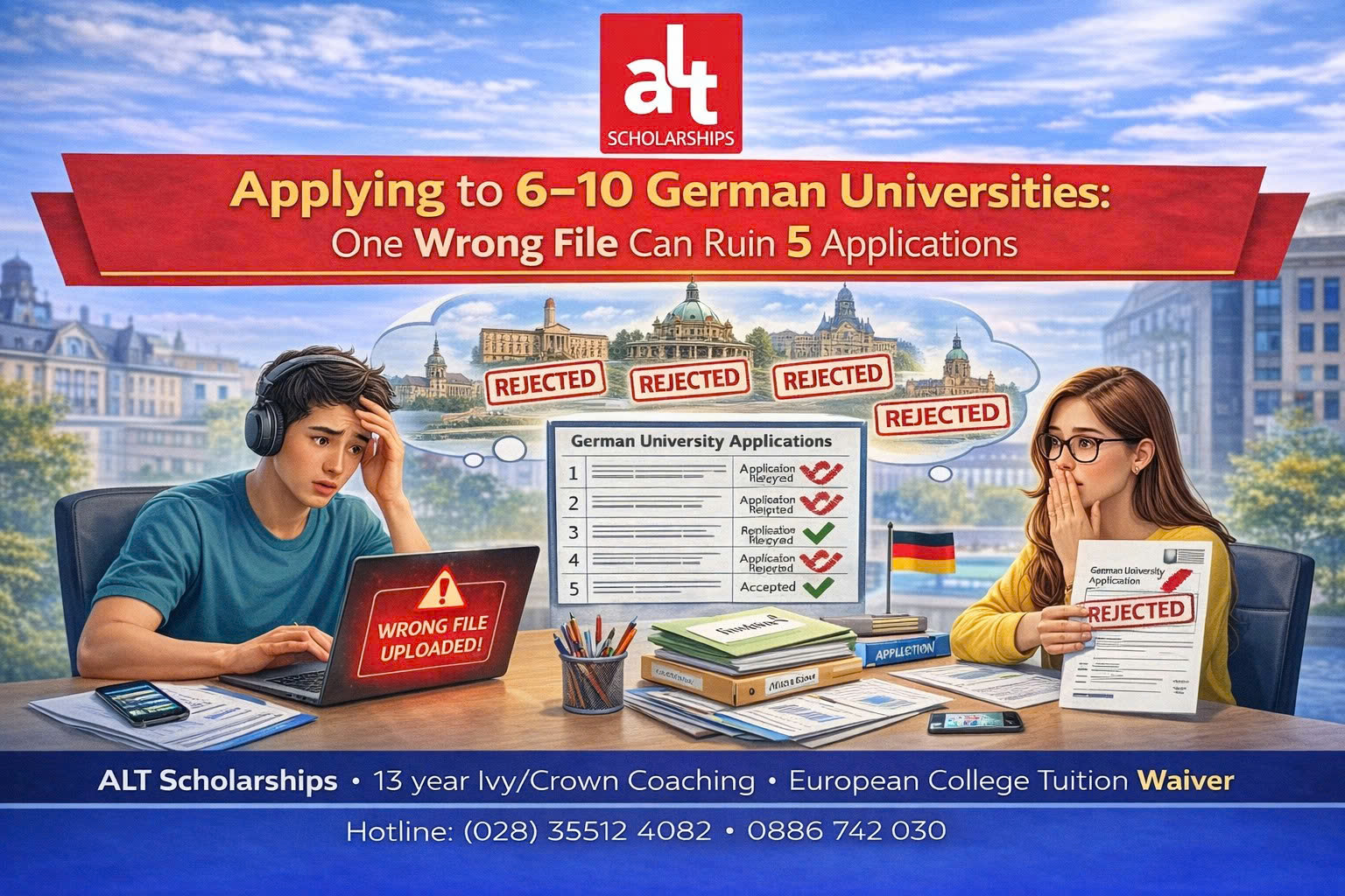 Nộp 6–10 Trường Ở Đức Mà Không “Version Control”: Chỉ 1 File Sai Có Thể Làm Hỏng 5 Bộ Hồ Sơ (Playbook 25 Phút Để Quản Trị Như Hệ Thống Dữ Liệu)