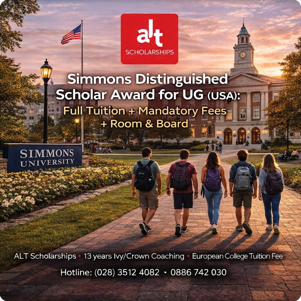 Học Bổng Simmons Distinguished Scholar Award: Học Phí + Phí Bổ Sung Trong Năm + Ký Túc Xá Cho Bậc Cử Nhân Tại Mỹ