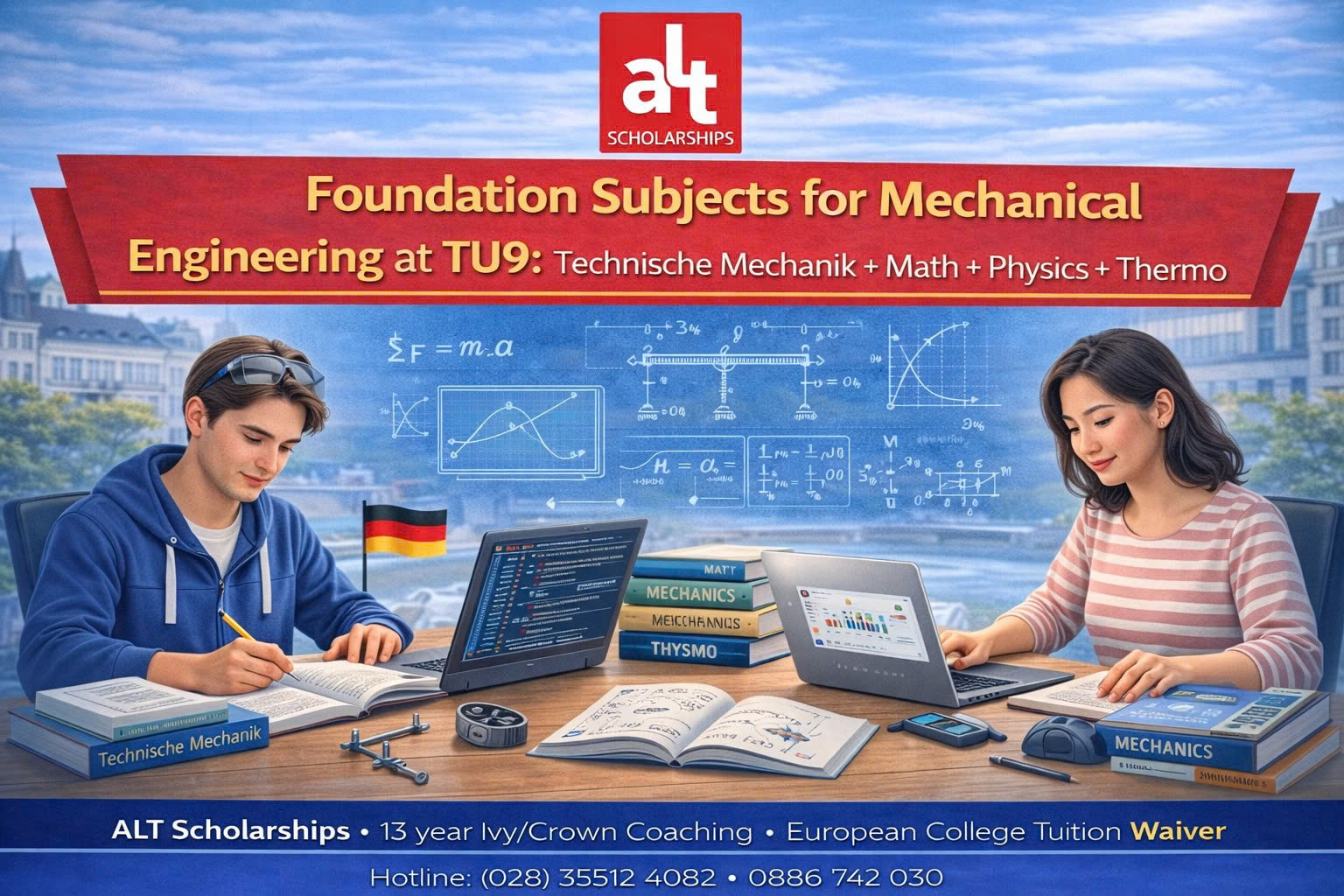 “Môn Nền” Quan Trọng Nhất Cho Mechanical Engineering Ở TU9: Technische Mechanik + Mathe + Physik + Thermo (Thiếu Là “Hụt Hơi” Ngay Kỳ 1)