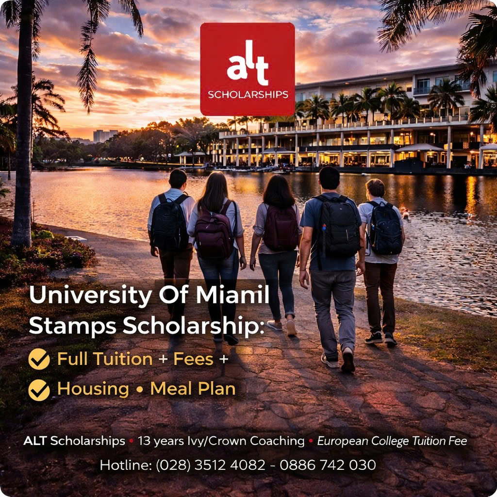 University Of Miami Stamps Scholarship: Full Tuition + Fees + Housing + Meal Plan Cho Bậc Cử Nhân