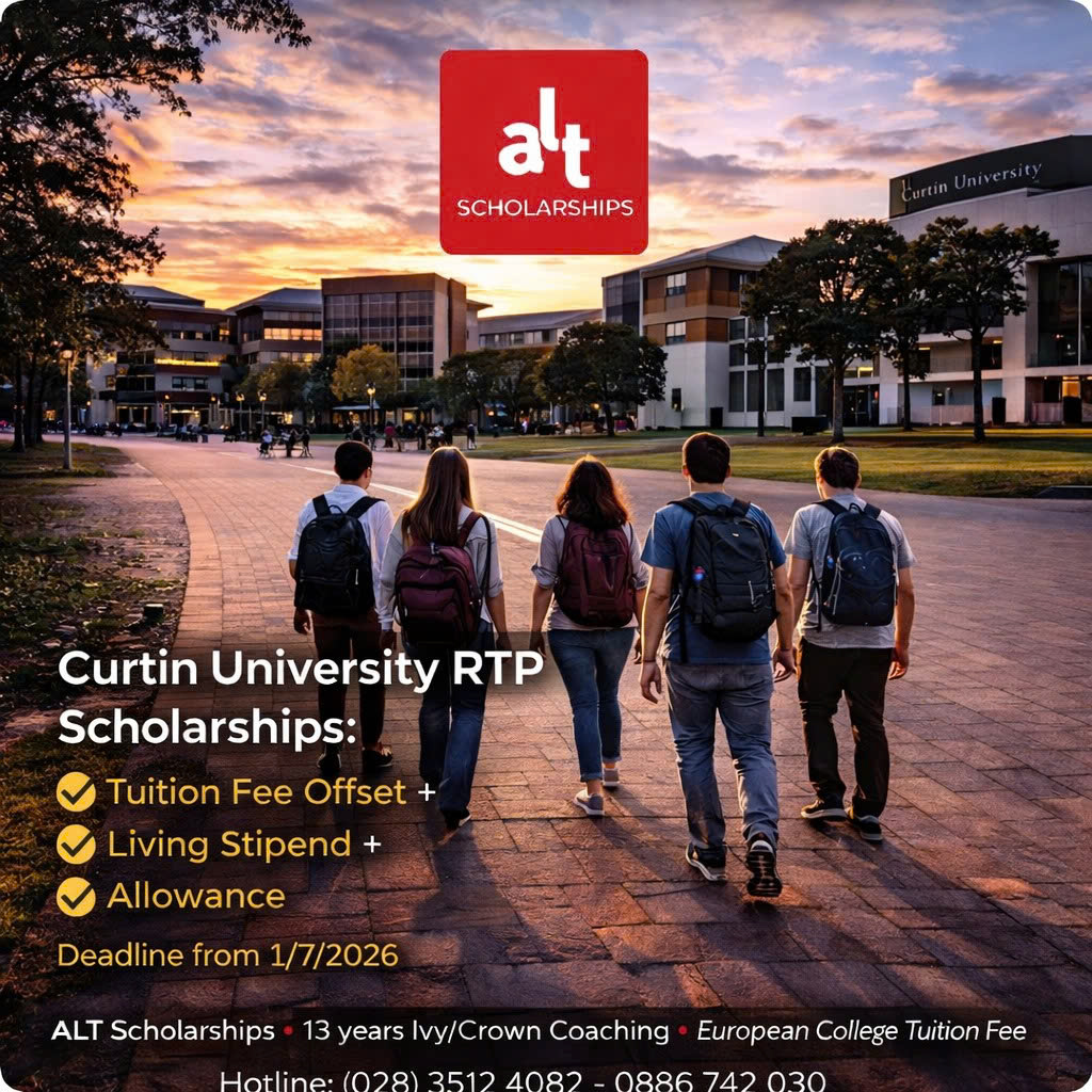 Học Bổng Thạc sĩ Curtin University RTP Scholarships 2026–2027: Học phí + Chi Phí Sinh Hoạt Cho Bậc Master by Research Tại Úc