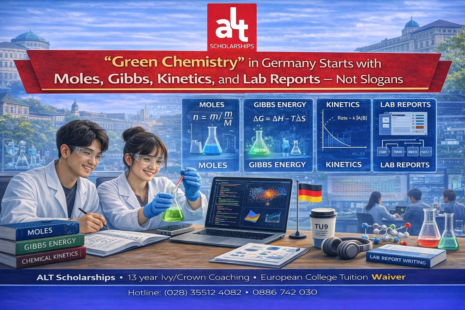 Sustainable Chemistry Ở Đại Học Đức: Vì Sao Học Sinh Việt Nam Muốn Theo “Green Chemistry” Không Thể Bỏ Qua Stoichiometry, Thermodynamics, Kinetics Và Process Thinking?