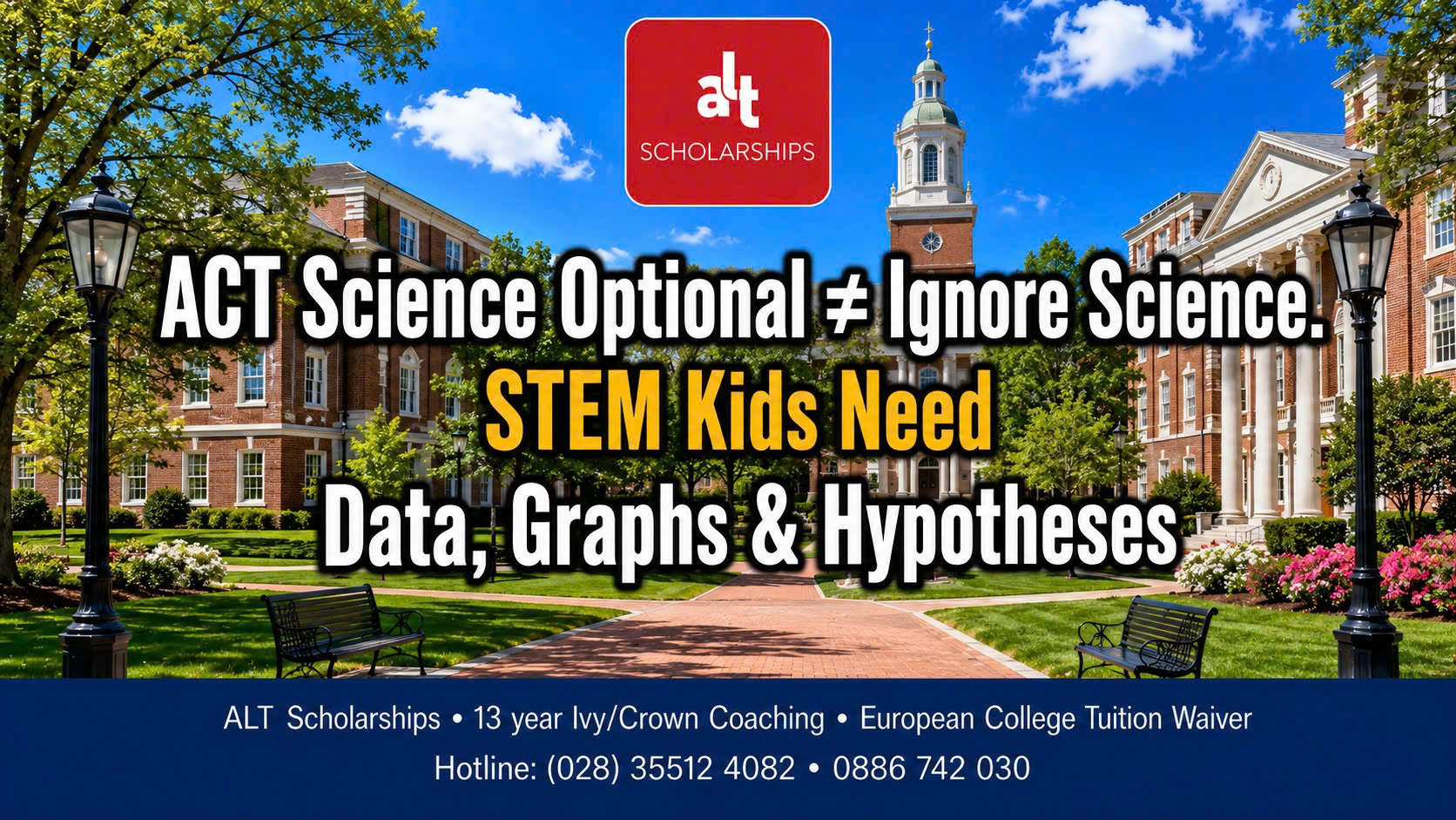 ACT Science optional không có nghĩa “bỏ phần Khoa học”: học sinh STEM càng phải biết đọc dữ liệu, biểu đồ và giả thuyết