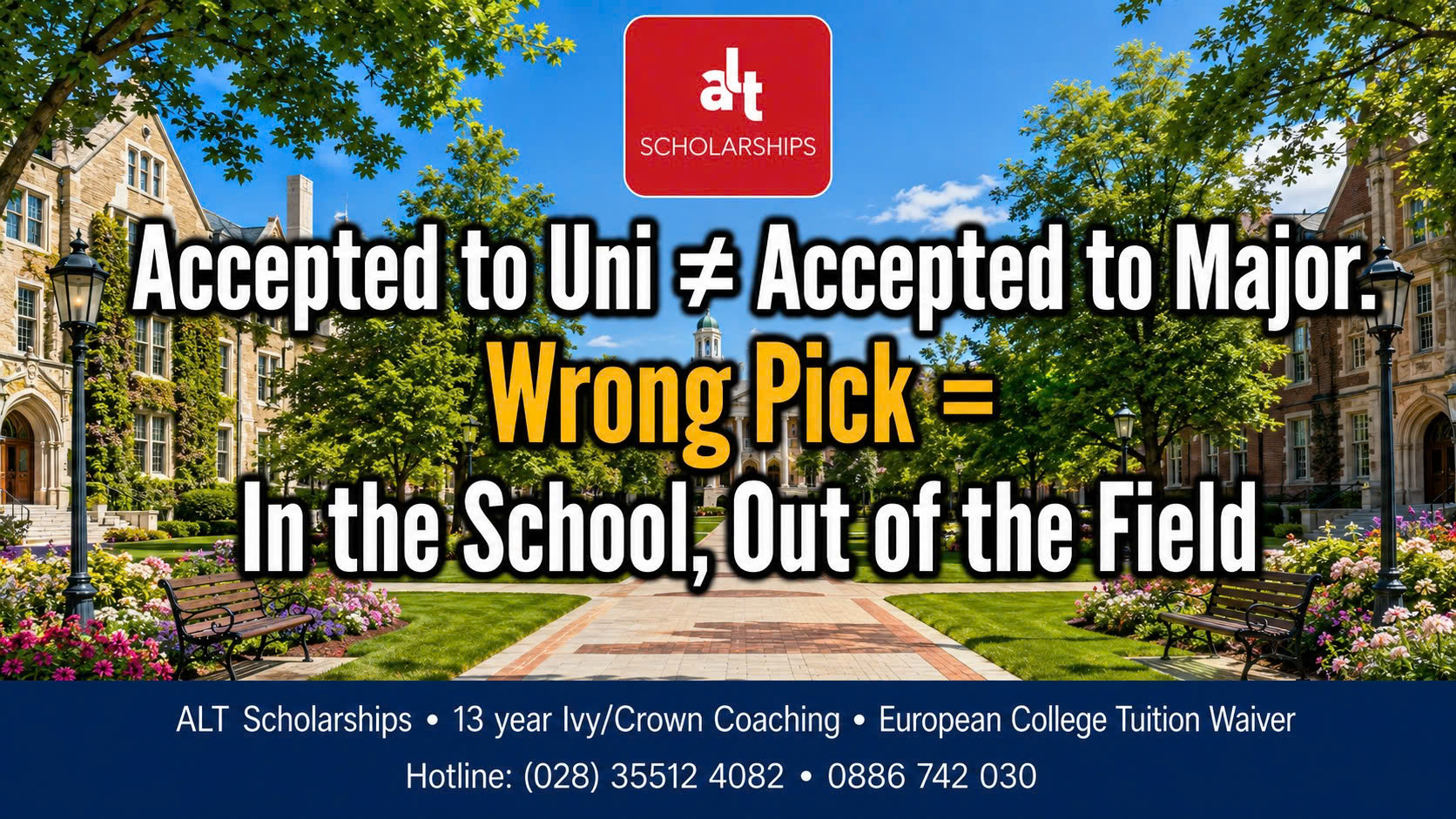 “Accepted To University” Không Có Nghĩa “Accepted To Major”: Chọn Sai Major/Campus/College Có Thể Làm Con Đậu Trường Nhưng Lỡ Ngành
