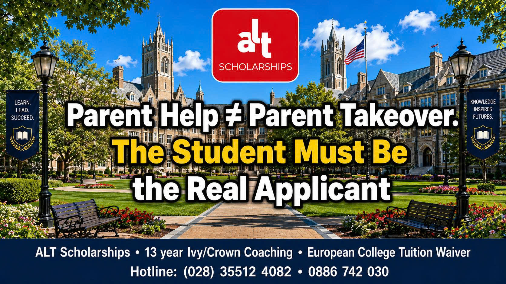 Phụ Huynh Hỗ Trợ Hồ Sơ Không Có Nghĩa Phụ Huynh Điều Hành Hồ Sơ: Con Phải Là Applicant Chính, Không Phải “Người Được Ba Mẹ Apply Hộ”