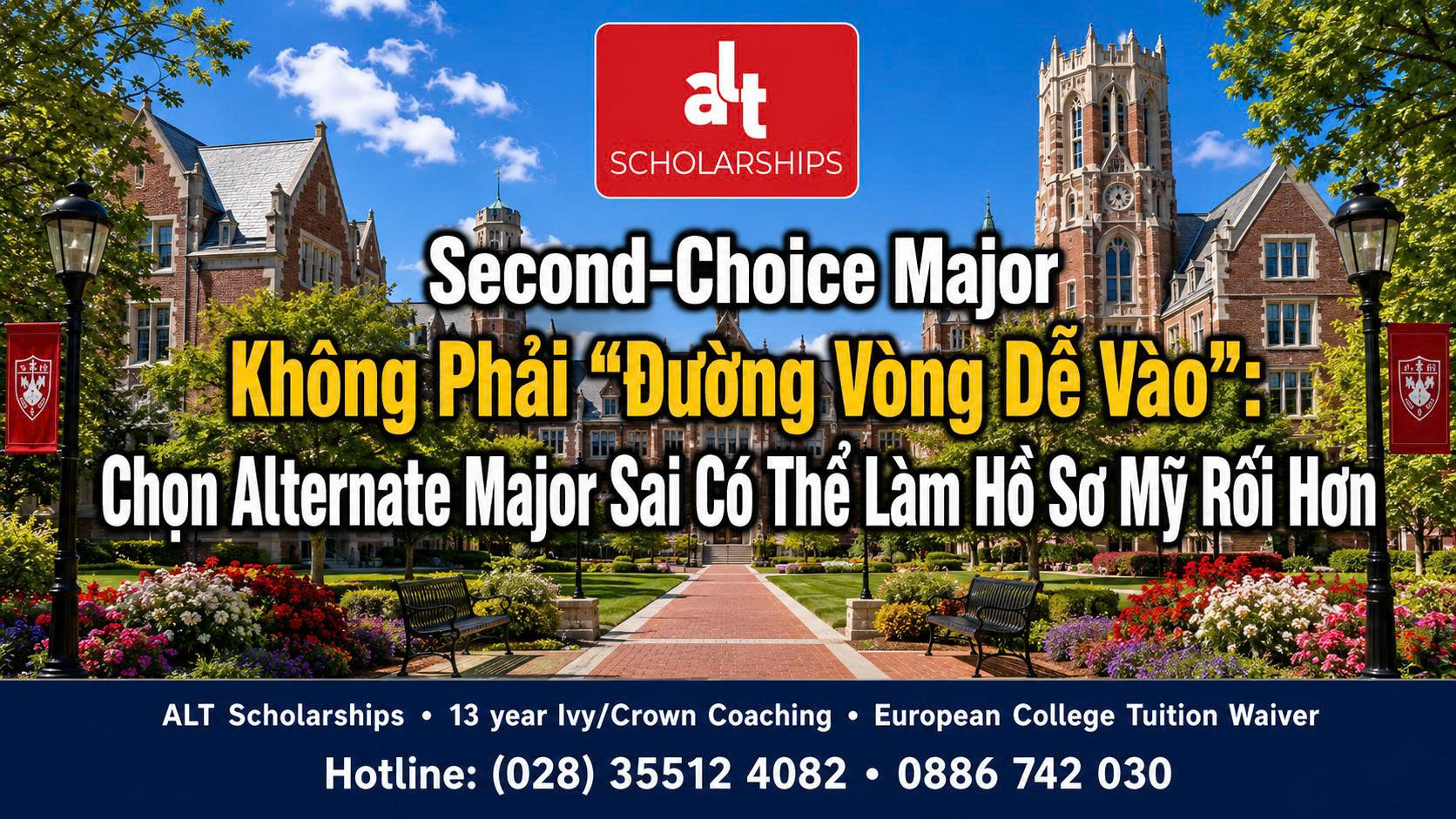 Second-Choice Major Không Phải “Đường Vòng Dễ Vào”: Chọn Alternate Major Sai Có Thể Làm Hồ Sơ Mỹ Rối Hơn, Không An Toàn Hơn