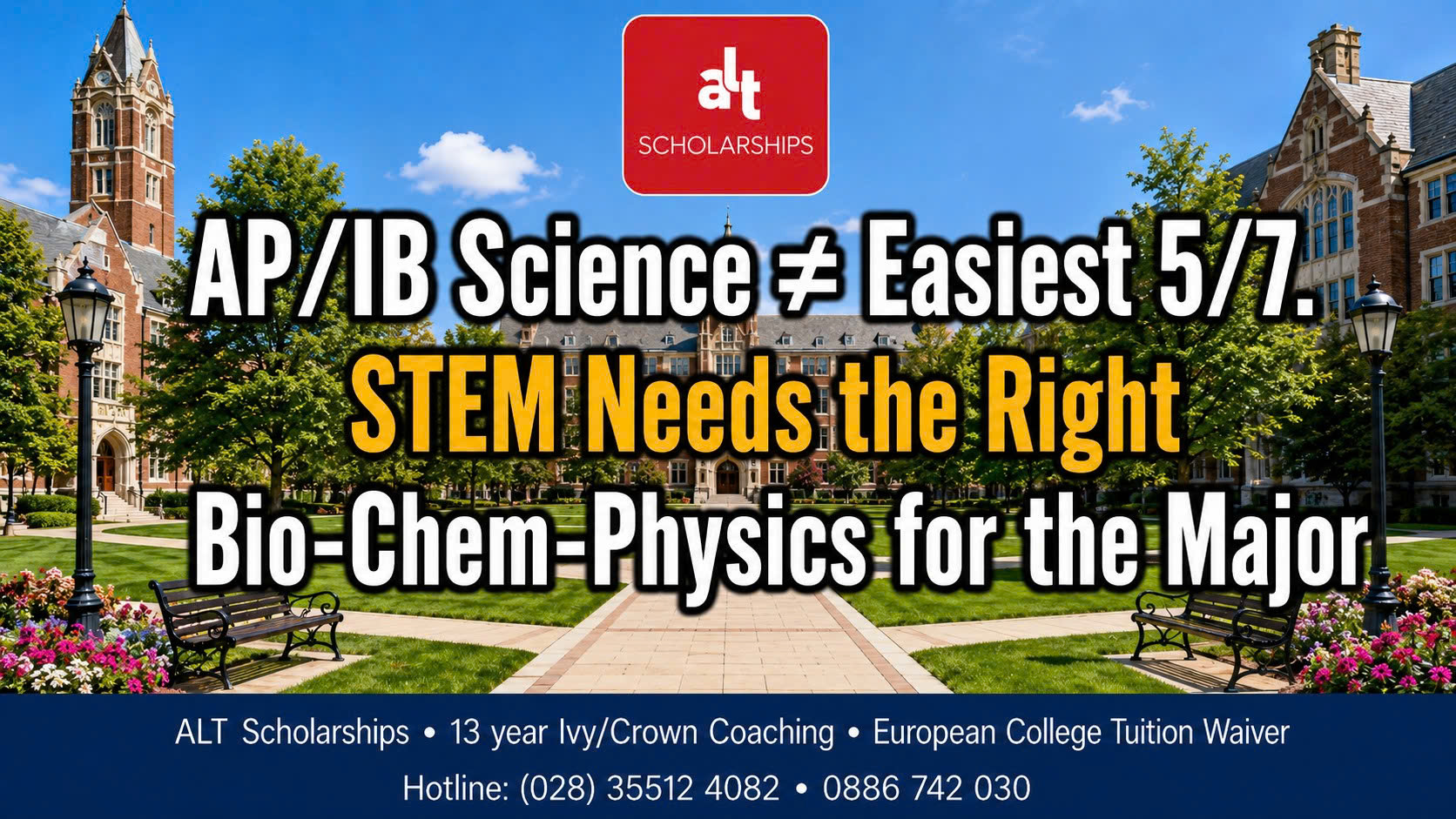 AP/IB Science Không Phải Chọn Môn “Dễ Lấy 5/7”: Học Sinh STEM Cần Đúng Biology–Chemistry–Physics Cho Ngành, Không Chỉ Một Điểm Đẹp
