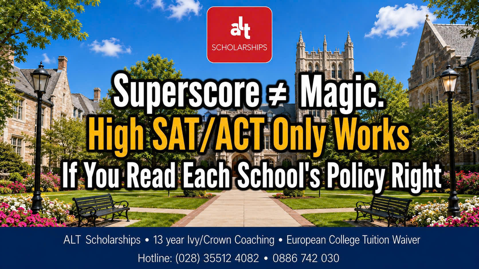 Superscore Không Phải “Điểm Thần Kỳ”: SAT/ACT Cao Nhất Chỉ Có Giá Trị Khi Ba Mẹ Đọc Đúng Score Policy Từng Trường