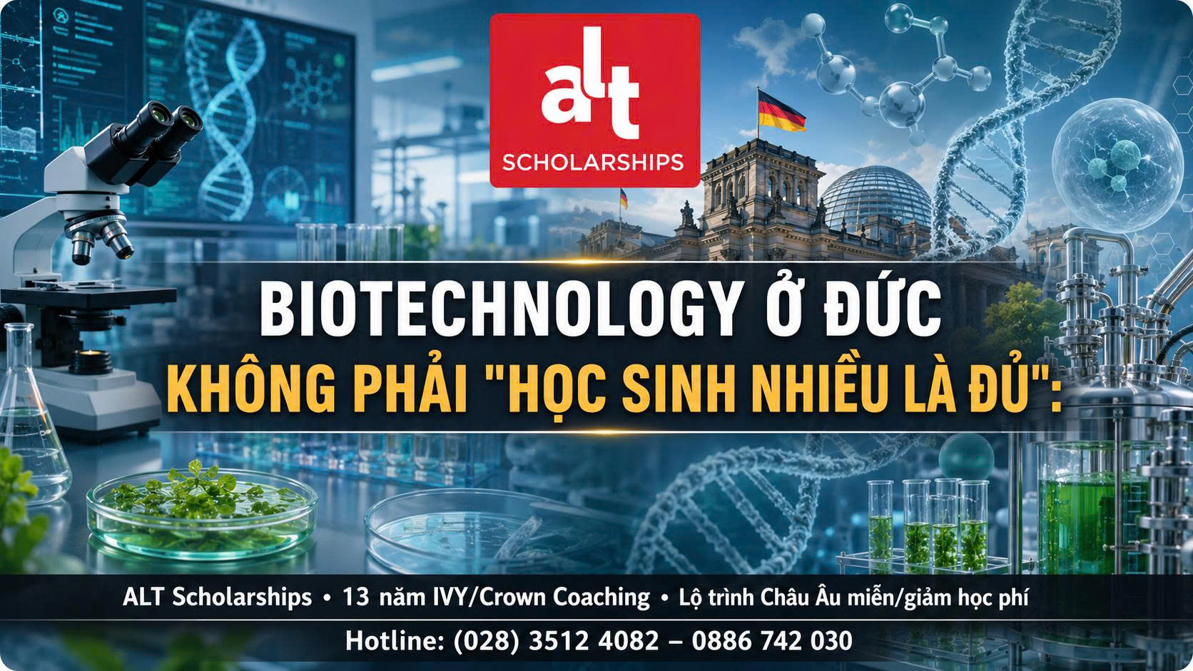Biotechnology Ở Đức Không Phải “Học Sinh Nhiều Là Đủ”: Năm Nhất Có Thể Bắt Đầu Bằng Mol, Liên Kết, Organic Chemistry, Physics, Mathematics, Statistics Và Lab