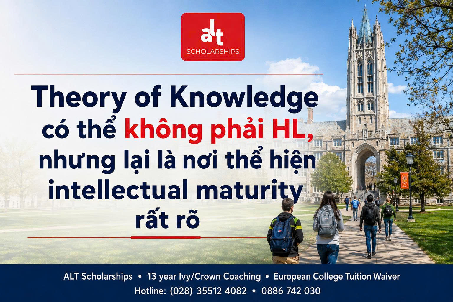 IB TOK không phải “môn phụ”: Theory of Knowledge có thể không phải HL, nhưng lại là nơi thể hiện intellectual maturity rất rõ