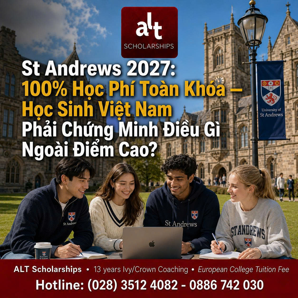 St Andrews 2027: 100% Học Phí Toàn Khóa — Học Sinh Việt Nam Phải Chứng Minh Điều Gì Ngoài Điểm Cao?