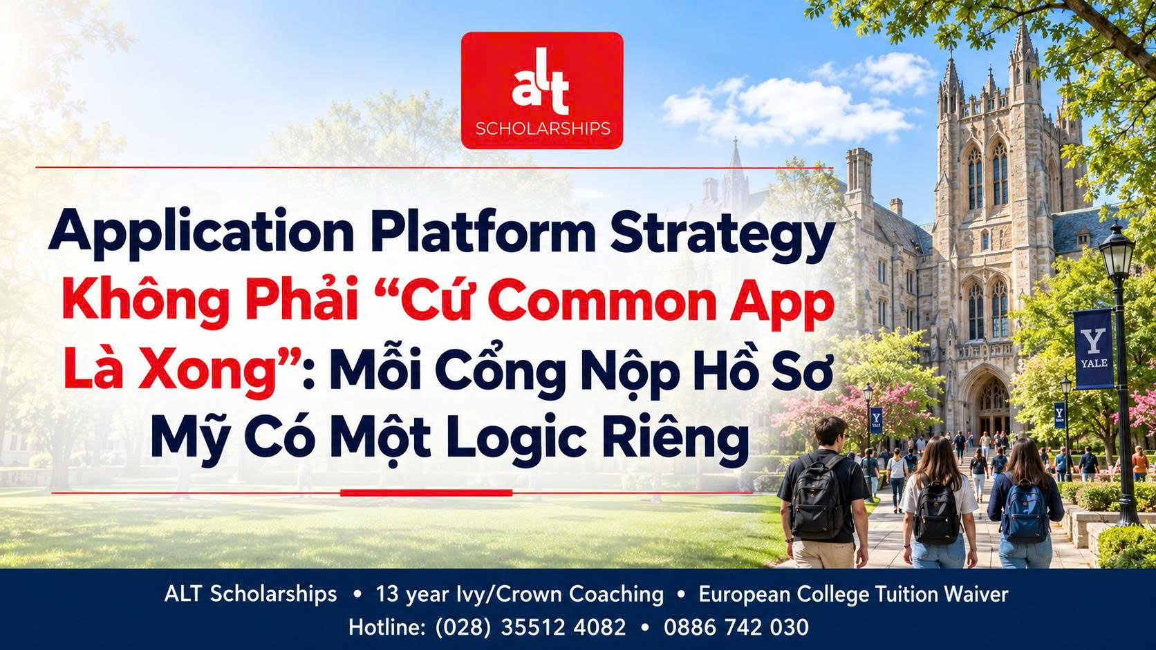 Application Platform Strategy Không Phải “Cứ Common App Là Xong”: Mỗi Cổng Nộp Hồ Sơ Mỹ Có Một Logic Riêng