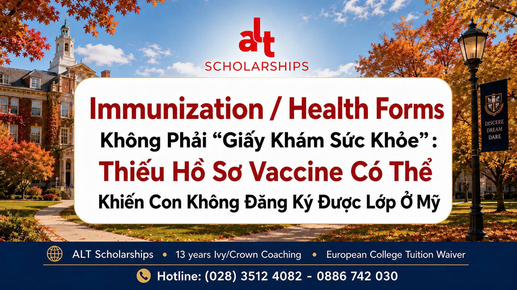 Immunization / Health Forms Không Phải “Giấy Khám Sức Khỏe”: Thiếu Hồ Sơ Vaccine Có Thể Khiến Con Không Đăng Ký Được Lớp Ở Mỹ