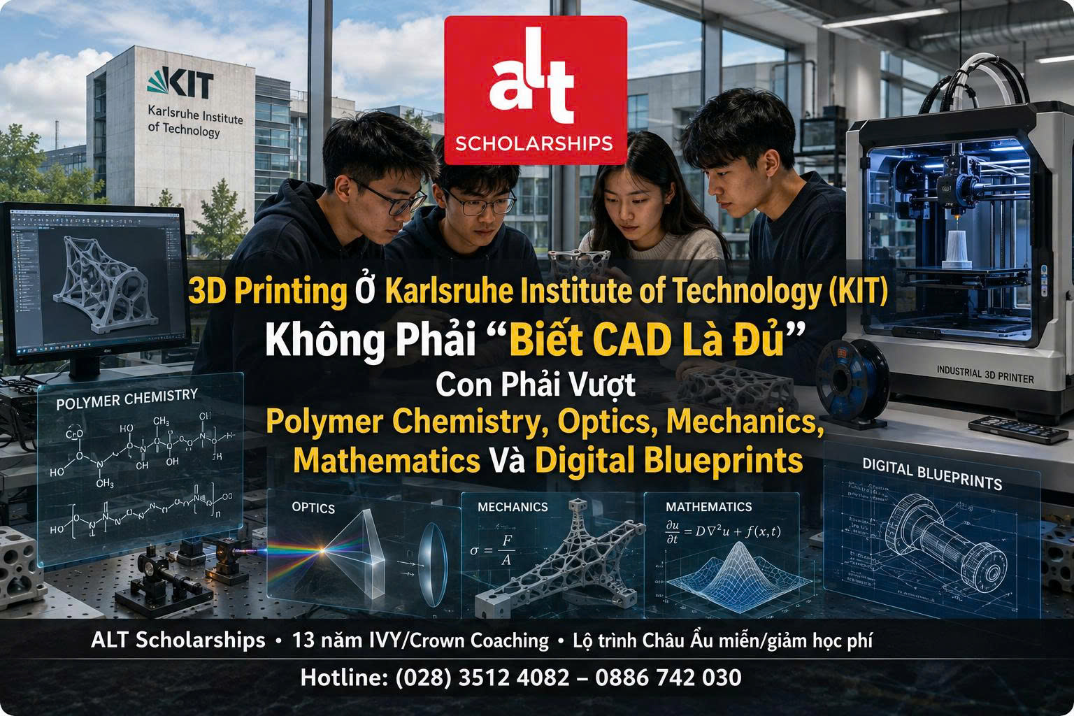 3D Printing Ở KIT Không Phải “Biết CAD Là Đủ”: 3DMM2O Đang In Tới Cấp Phân Tử — Con Phải Vượt Polymer Chemistry, Optics, Mechanics, Mathematics Và Digital Blueprints Trước Khi Chạm Công Nghệ Này
